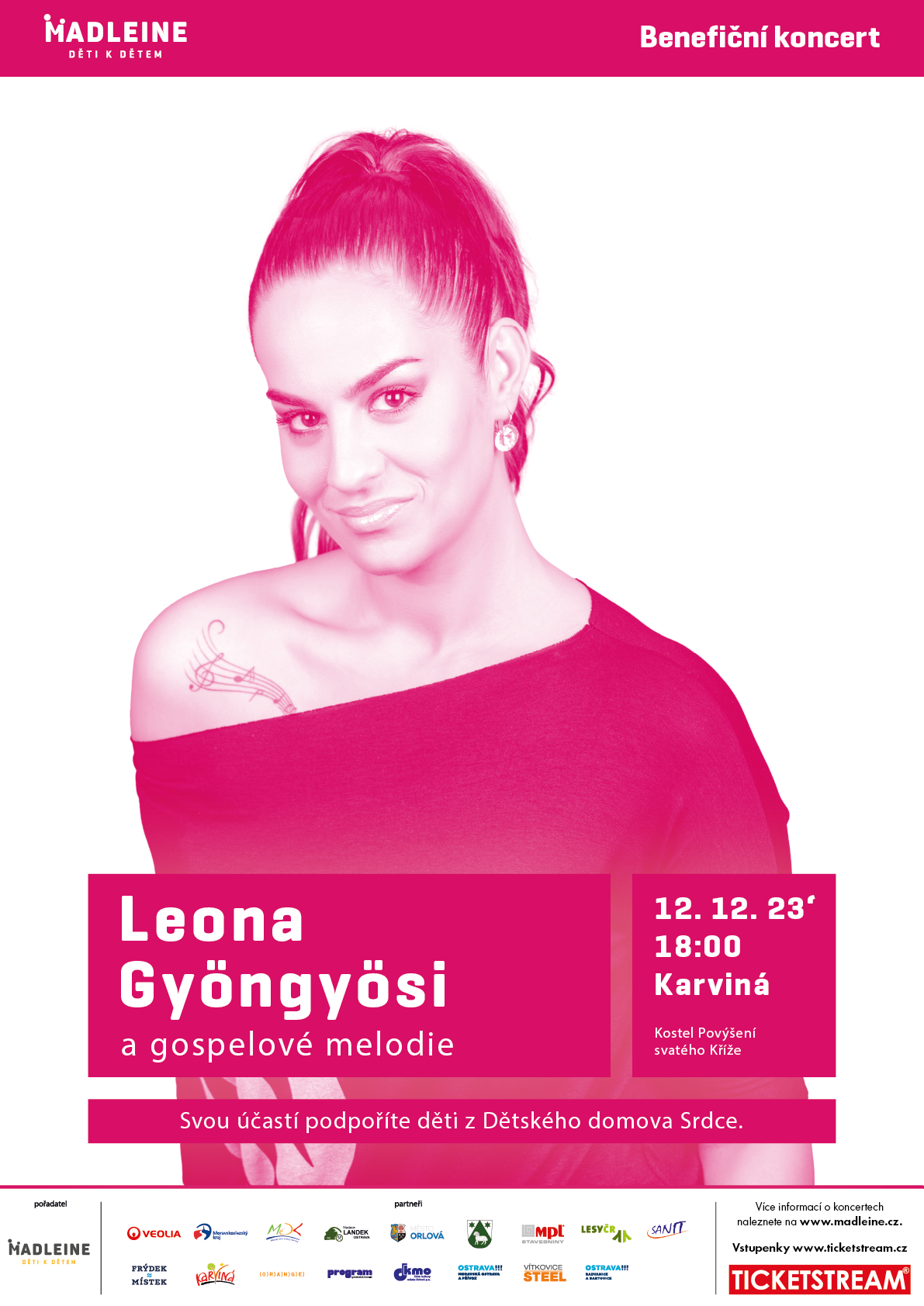 Leona Gyöngyösi a gospelové melodie - benefiční koncert